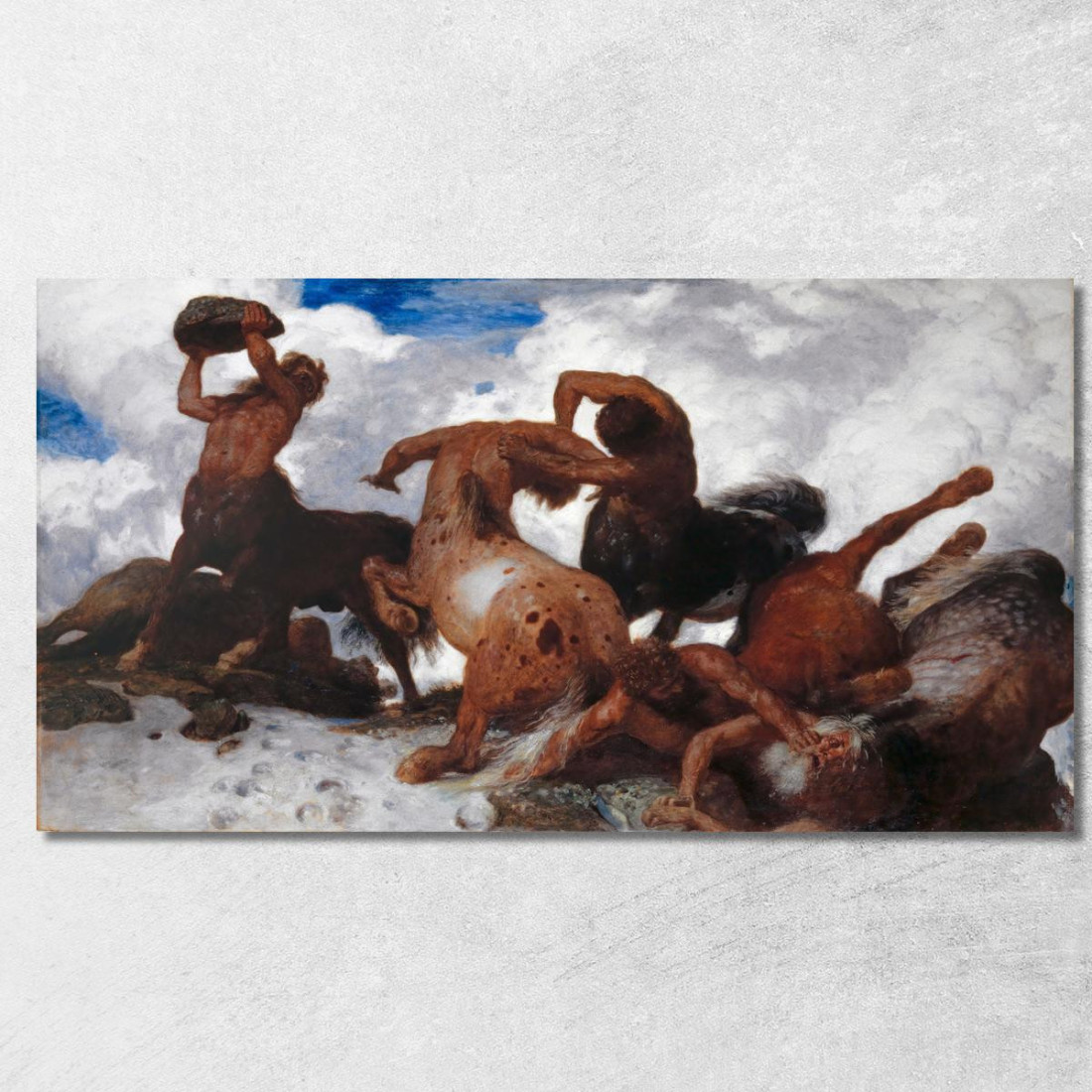 Battaglia Del Centauro Arnold Böcklin abk3 quadro stampato su tela Battaglia Del Centauro Arnold Böcklin abk3 quadro stampato su tela