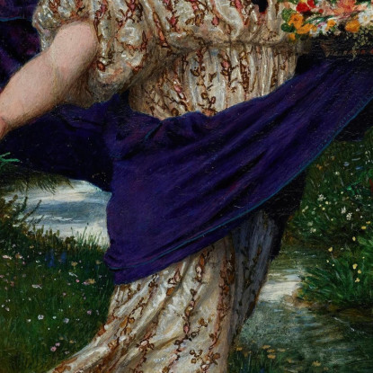 Flora Che Sparge Fiori Arnold Böcklin abk14 quadro stampato su tela