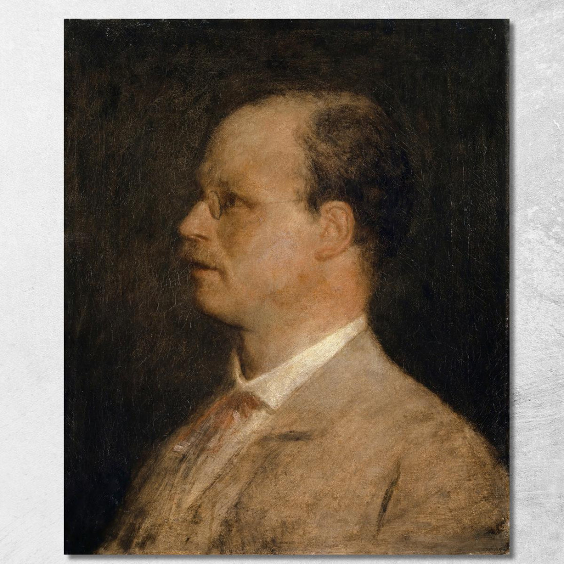 Ritratto Del Prof. Fritz Burckhardt-Brenner Arnold Böcklin abk48 quadro stampato su tela Ritratto Del Prof. Fritz Burckhardt-Brenner Arnold Böcklin abk48 quadro stampato su tela