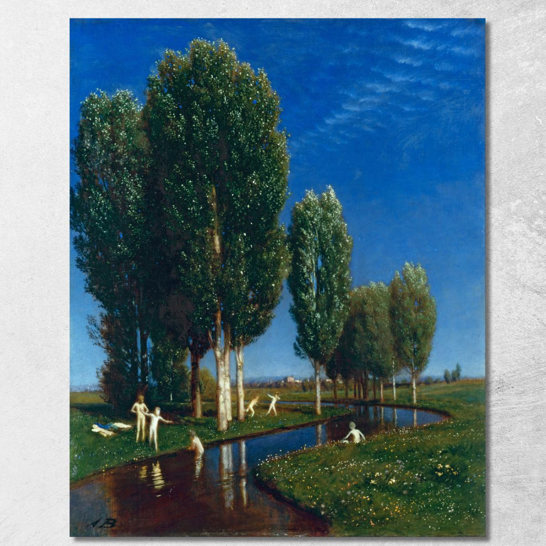 Giorno D'Estate Arnold Böcklin abk62 quadro stampato su tela Giorno D'Estate Arnold Böcklin abk62 quadro stampato su tela