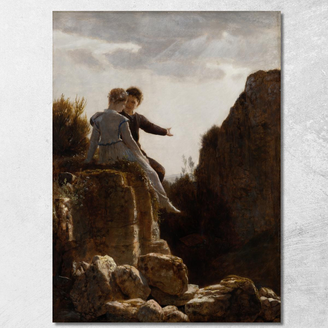 La Luna Di Miele Arnold Böcklin abk65 quadro stampato su tela La Luna Di Miele Arnold Böcklin abk65 quadro stampato su tela