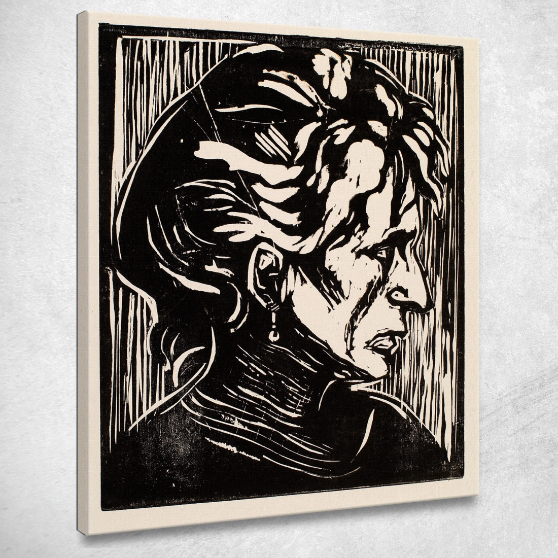 Ritratto Di Signora Anziana Studio Di Testa Edvard Munch em245 quadro stampato su tela Ritratto Di Signora Anziana Studio Di Testa Edvard Munch em245 quadro stampato su tela