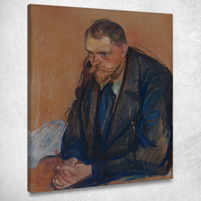 Ritratto Di Helge Bäckström Edvard Munch em247 quadro stampato su tela