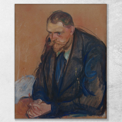Ritratto Di Helge Bäckström Edvard Munch em247 quadro stampato su tela
