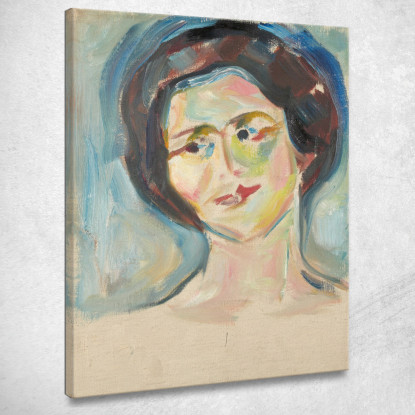 Ritratto Del Modello Edvard Munch em249 quadro stampato su tela