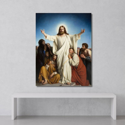 Cristo Il Consolatore Carl Bloch cbl11 quadro stampato su tela