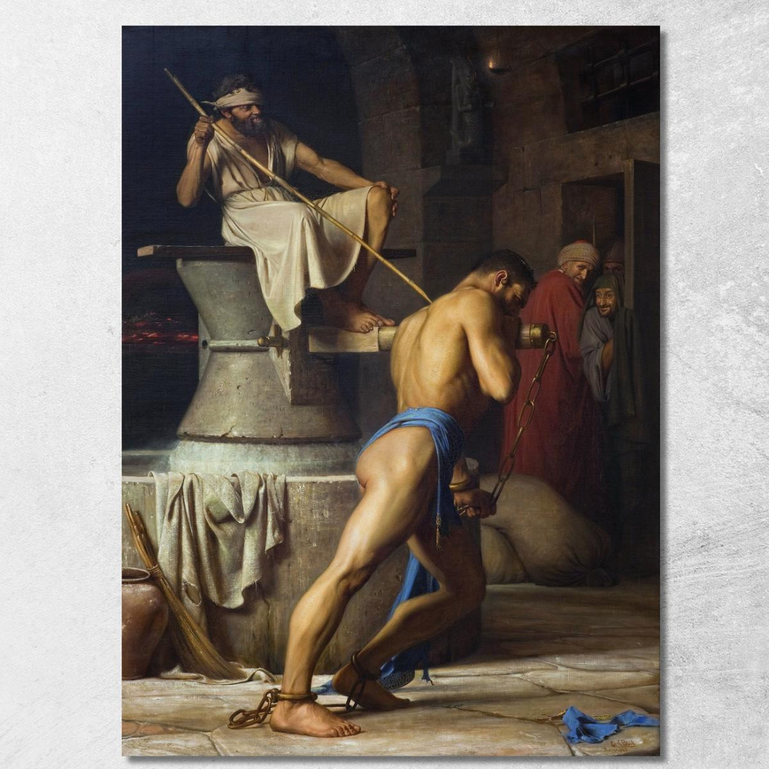 Sansone E I Filistei Carl Bloch cbl23 quadro stampato su tela Sansone E I Filistei Carl Bloch cbl23 quadro stampato su tela