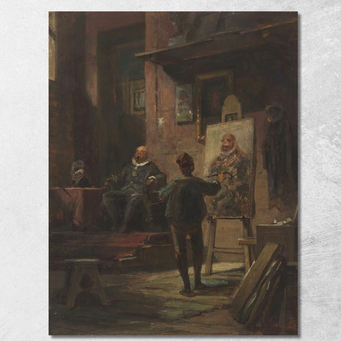 Il Pittore Carl Spitzweg csp13 quadro stampato su tela Il Pittore Carl Spitzweg csp13 quadro stampato su tela