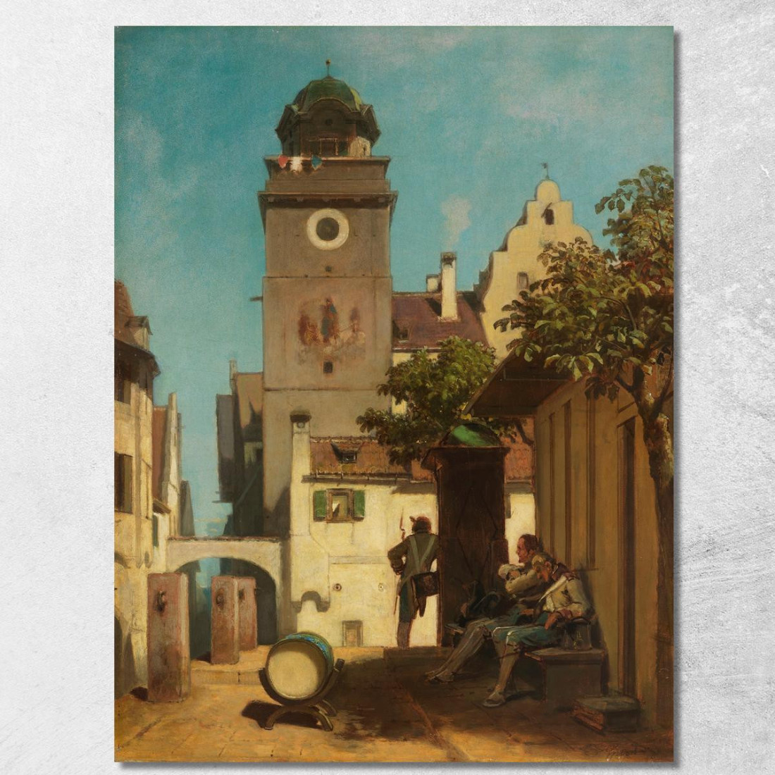 La Guardia Cittadina Carl Spitzweg csp20 quadro stampato su tela La Guardia Cittadina Carl Spitzweg csp20 quadro stampato su tela
