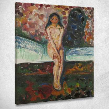 Pubertà Edvard Munch em257 quadro stampato su tela