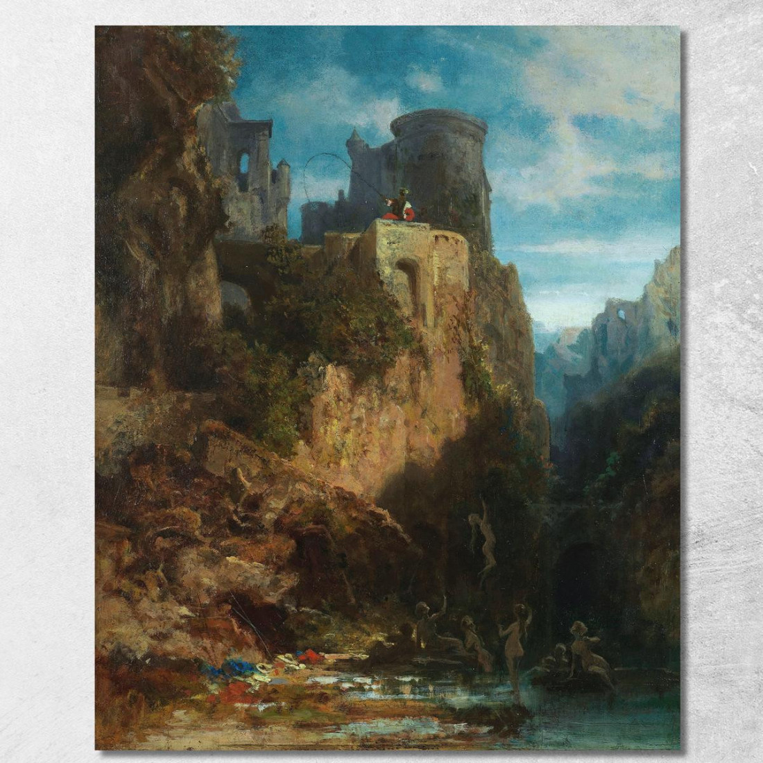 Nixenfang Carl Spitzweg csp44 quadro stampato su tela Nixenfang Carl Spitzweg csp44 quadro stampato su tela
