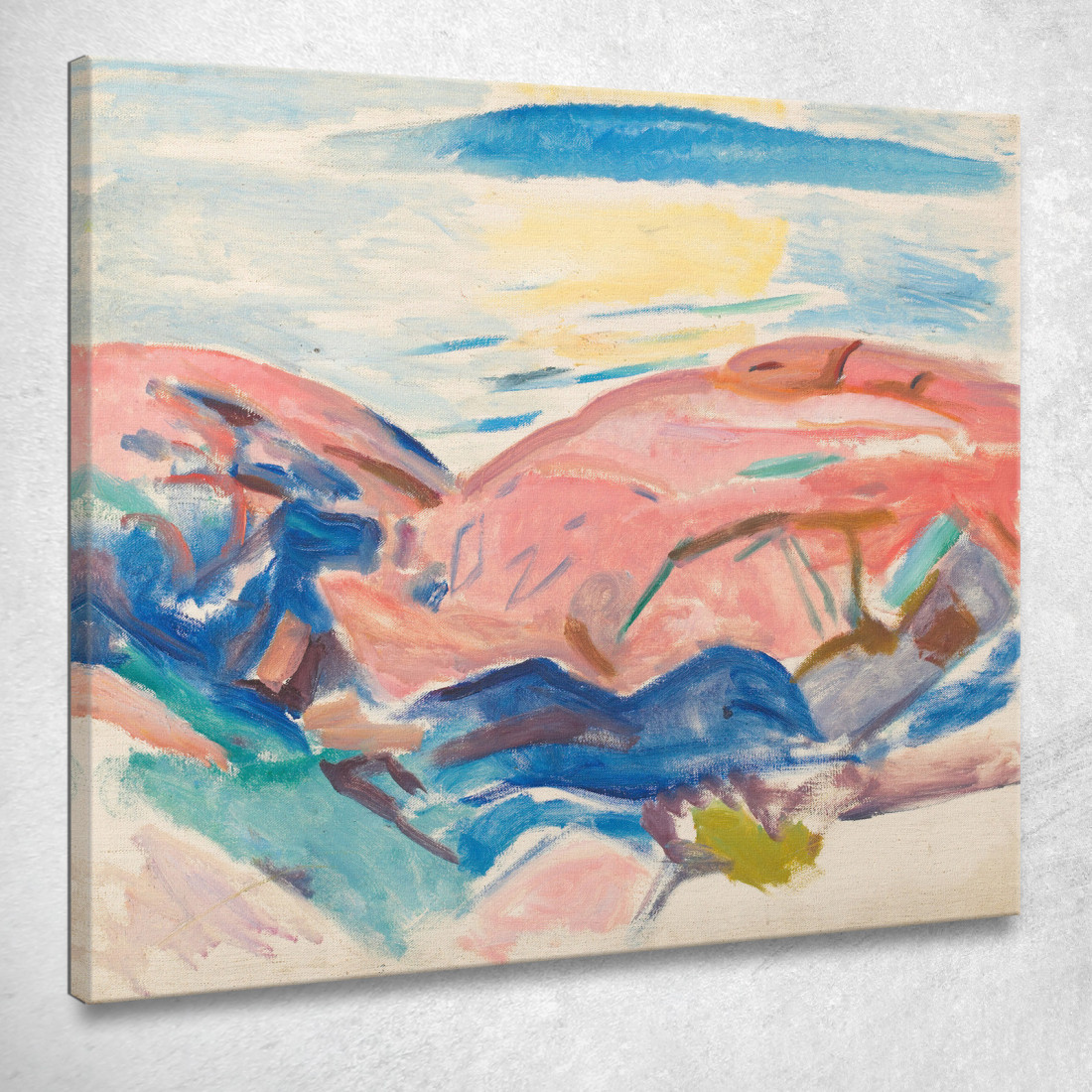 Rocce Rosse Edvard Munch em260 quadro stampato su tela Rocce Rosse Edvard Munch em260 quadro stampato su tela