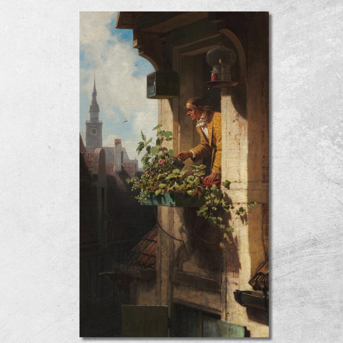 La Soffitta Io Carl Spitzweg csp60 quadro stampato su tela La Soffitta Io Carl Spitzweg csp60 quadro stampato su tela