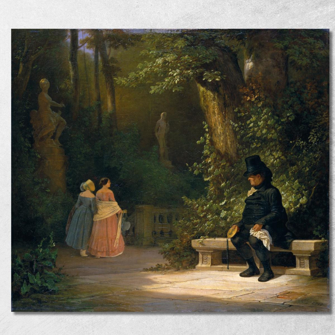 Il Vedovo Carl Spitzweg csp64 quadro stampato su tela Il Vedovo Carl Spitzweg csp64 quadro stampato su tela
