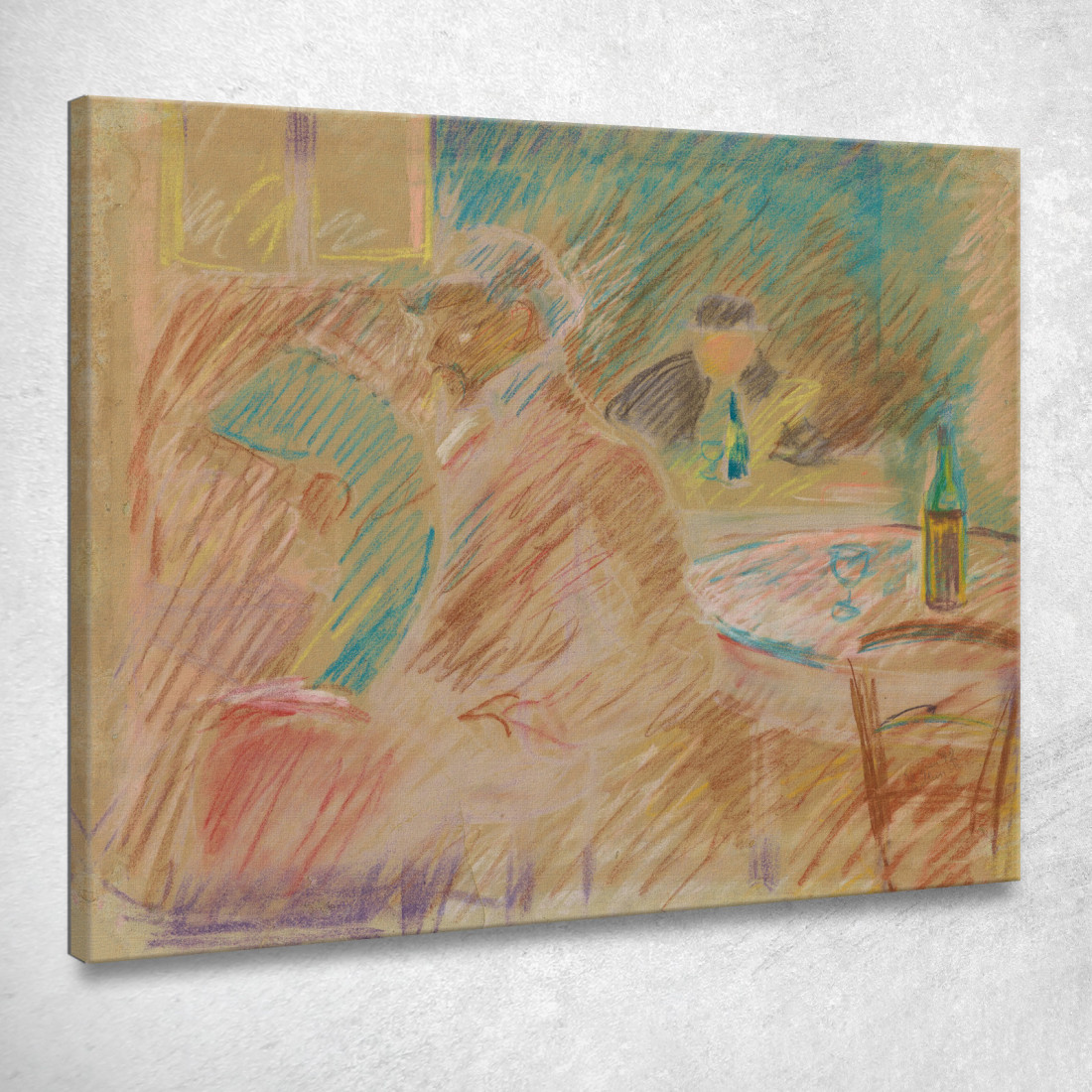 Scena Dei Ristoranti Edvard Munch em262 quadro stampato su tela Scena Dei Ristoranti Edvard Munch em262 quadro stampato su tela