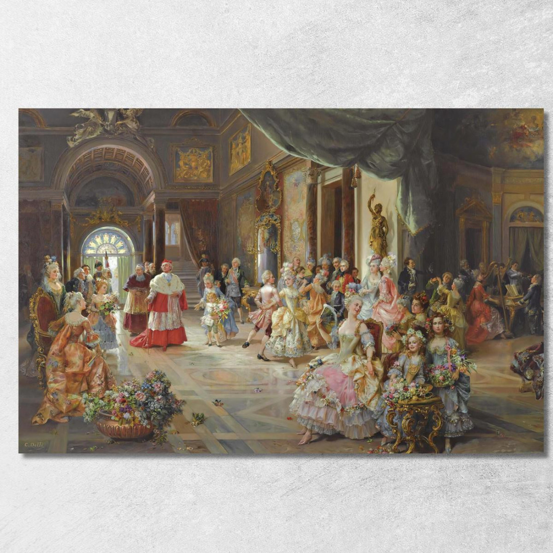 Il Partito Cesare Auguste Detti cad12 quadro stampato su tela Il Partito Cesare Auguste Detti cad12 quadro stampato su tela