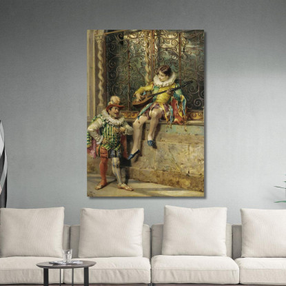 I Musicisti Cesare Auguste Detti cad22 quadro stampato su tela