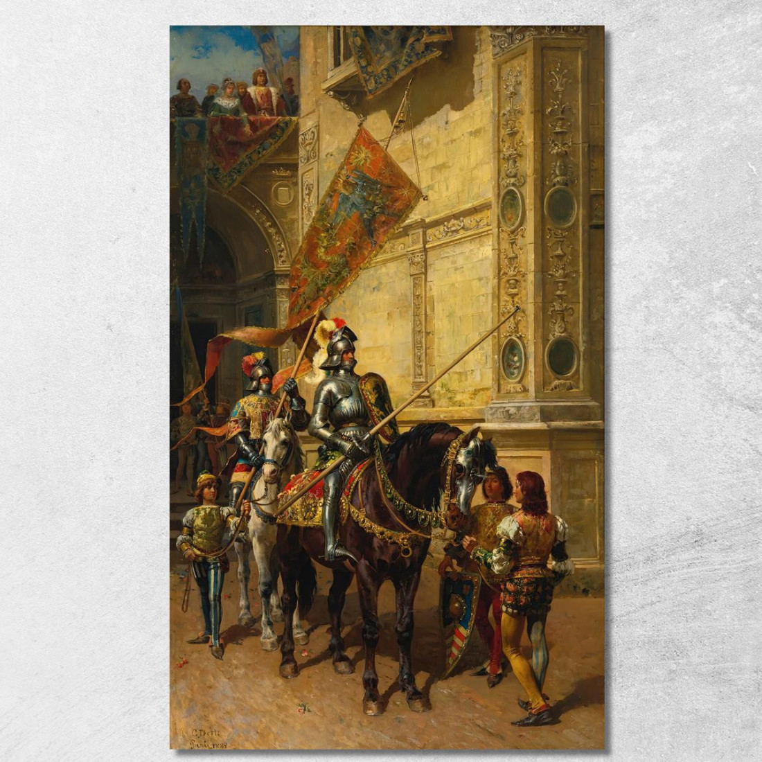 Alla Giostra Cesare Auguste Detti cad25 quadro stampato su tela Alla Giostra Cesare Auguste Detti cad25 quadro stampato su tela
