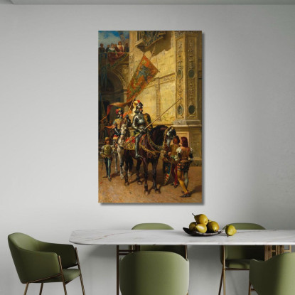 Alla Giostra Cesare Auguste Detti cad25 quadro stampato su tela