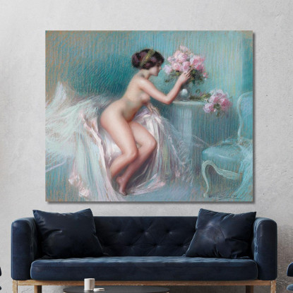 Disposizione Dei Fiori Estivi Delphin Enjolras dej4 quadro stampato su tela