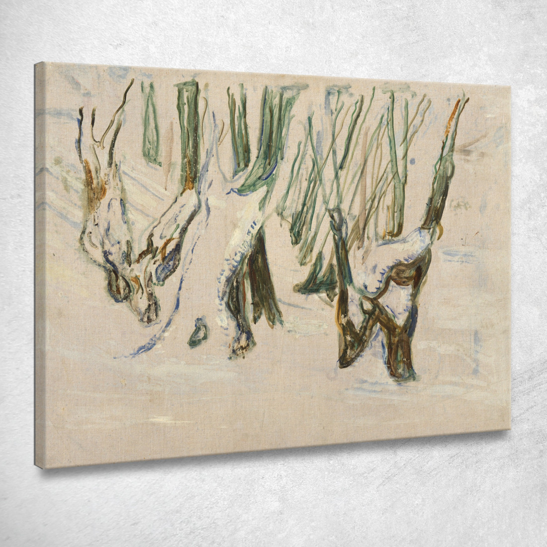 Tronchi Robusti Nella Neve Edvard Munch em267 quadro stampato su tela Tronchi Robusti Nella Neve Edvard Munch em267 quadro stampato su tela
