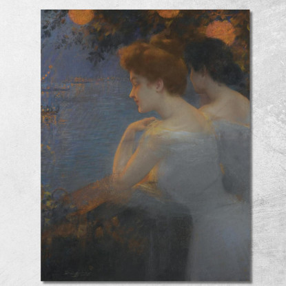 Ragazze Veneziane Delphin Enjolras dej10 quadro stampato su tela