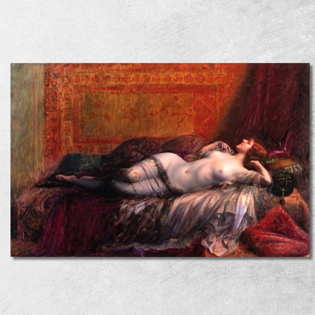 Odalisca Delphin Enjolras dej27 quadro stampato su tela Odalisca Delphin Enjolras dej27 quadro stampato su tela