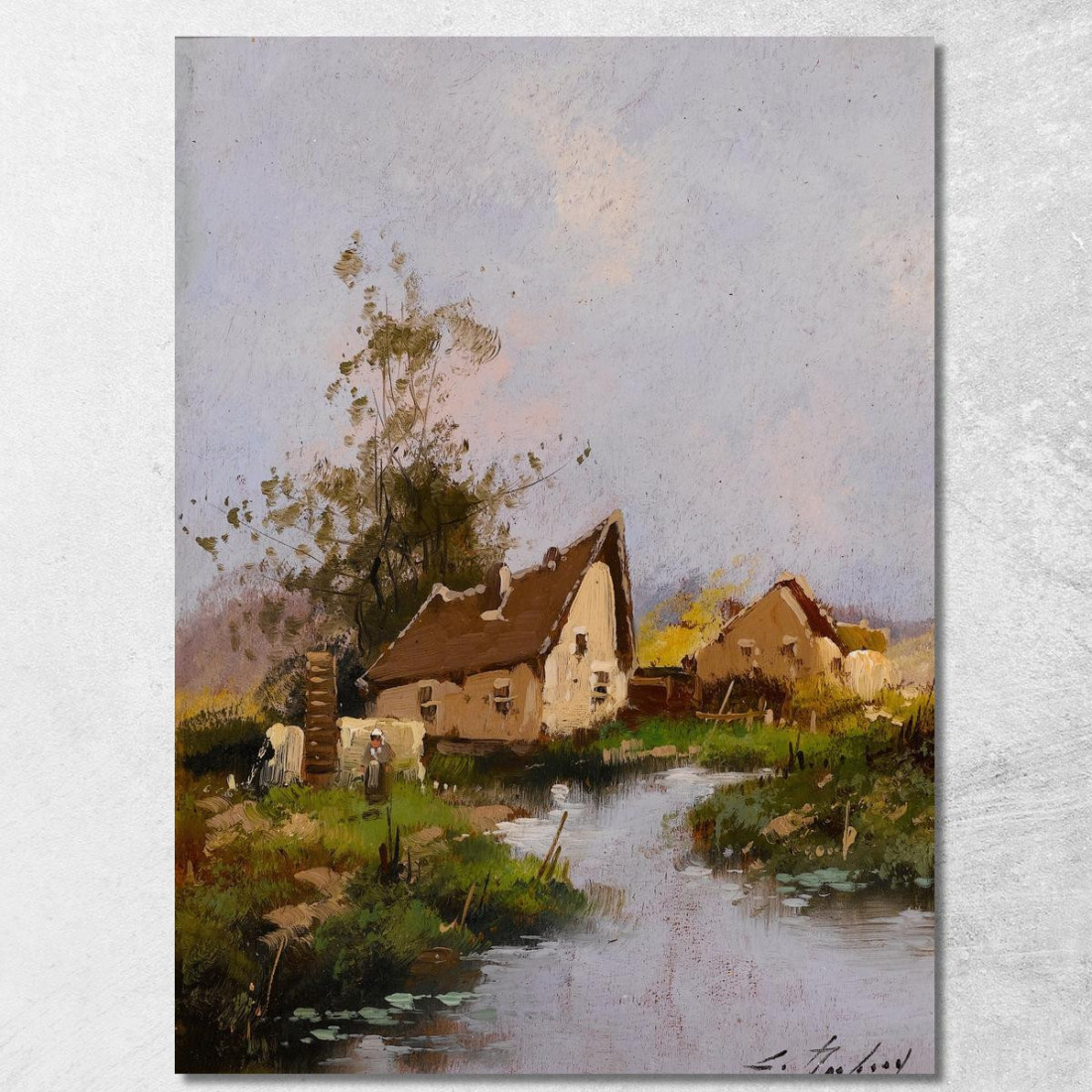 Paesaggio 2 Eugène Galien-Laloue egl22 quadro stampato su tela Paesaggio 2 Eugène Galien-Laloue egl22 quadro stampato su tela