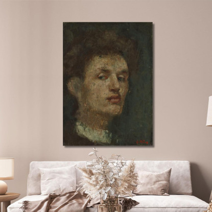 Autoritratto 3 Edvard Munch em274 quadro stampato su tela