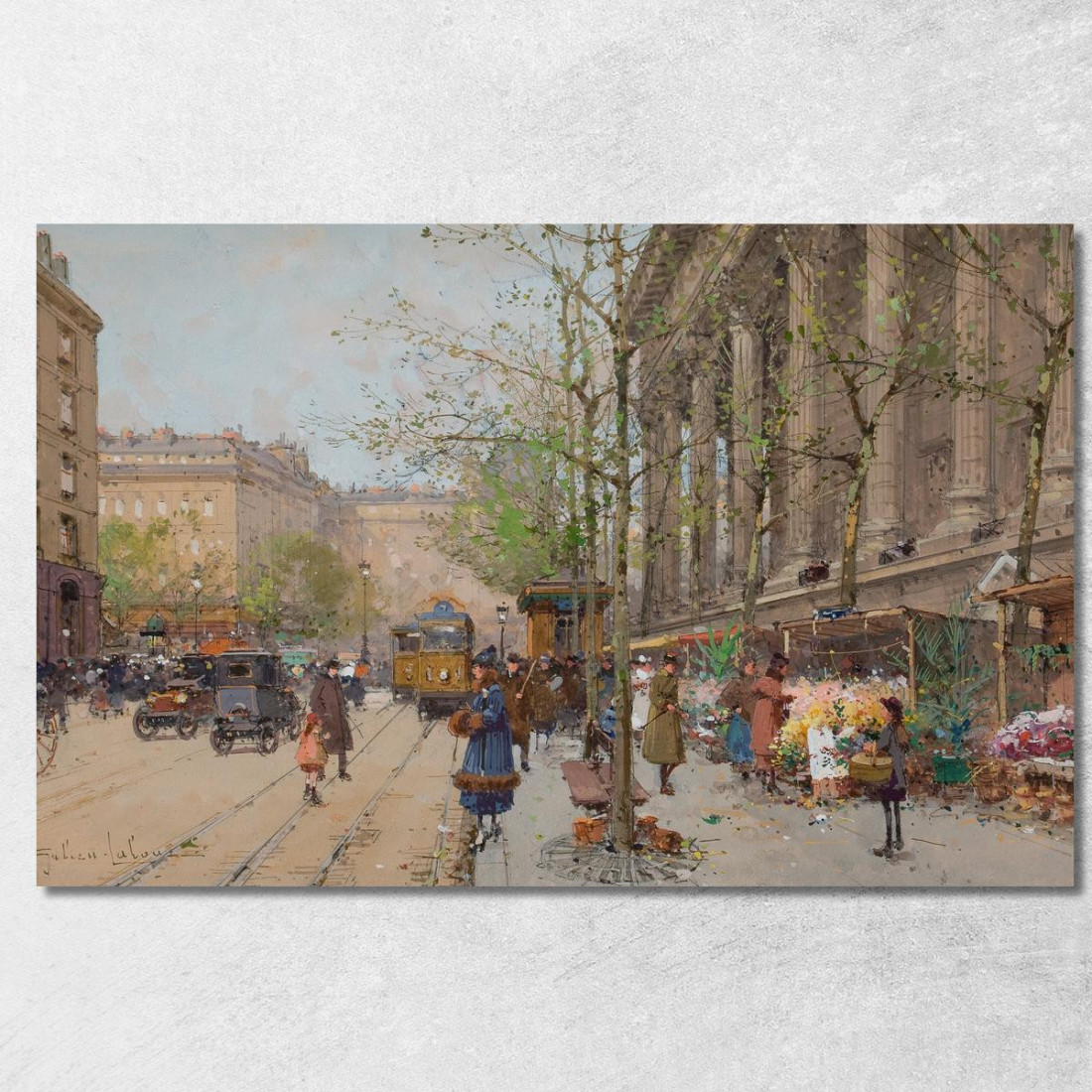 Mercato Dei Fiori Place De La Madeleine Eugène Galien-Laloue egl43 quadro stampato su tela Mercato Dei Fiori Place De La Madeleine Eugène Galien-Laloue egl43 quadro stampato su tela