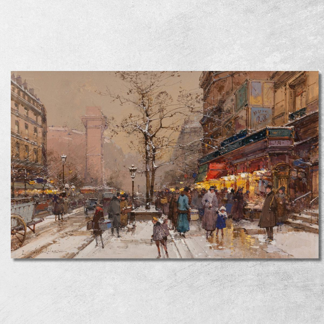 Porta Saint-Denis Eugène Galien-Laloue egl61 quadro stampato su tela