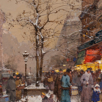 Porta Saint-Denis Eugène Galien-Laloue egl61 quadro stampato su tela