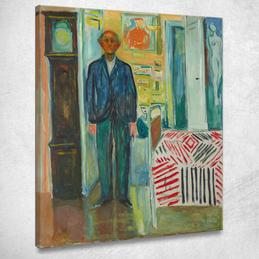 Auto Ritratto Edvard Munch em278 quadro stampato su tela Auto Ritratto Edvard Munch em278 quadro stampato su tela