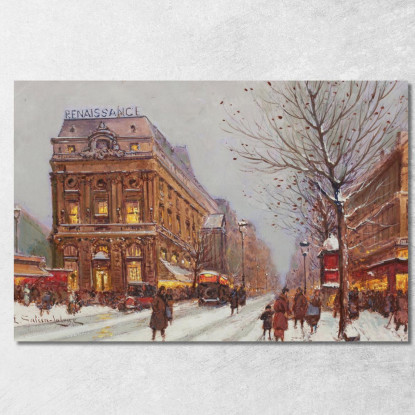 Teatro Rinascimentale Eugène Galien-Laloue egl72 quadro stampato su tela