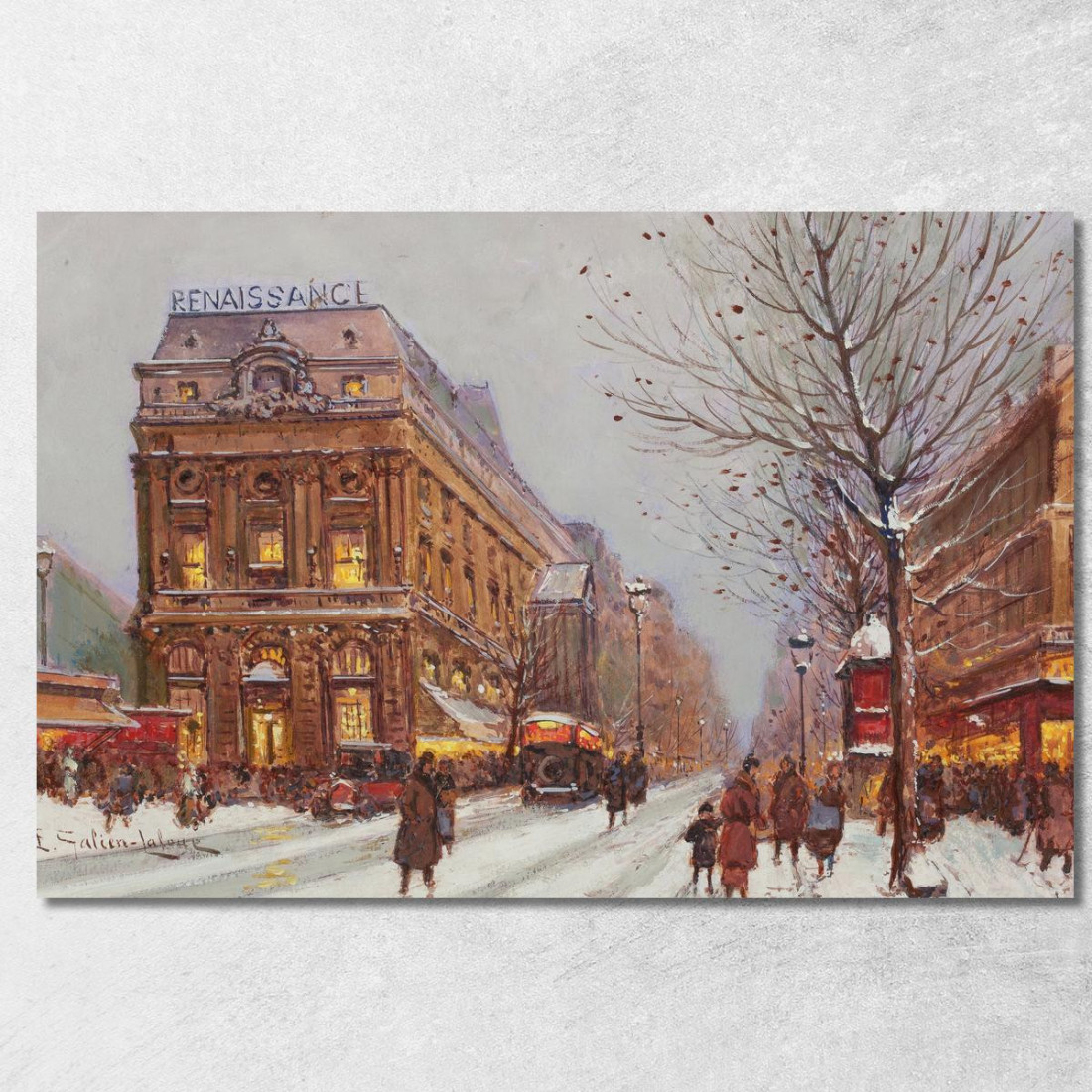 Teatro Rinascimentale Eugène Galien-Laloue egl72 quadro stampato su tela