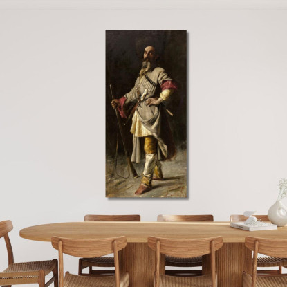 Il Cacciatore Ferdinand Leeke flk12 quadro stampato su tela