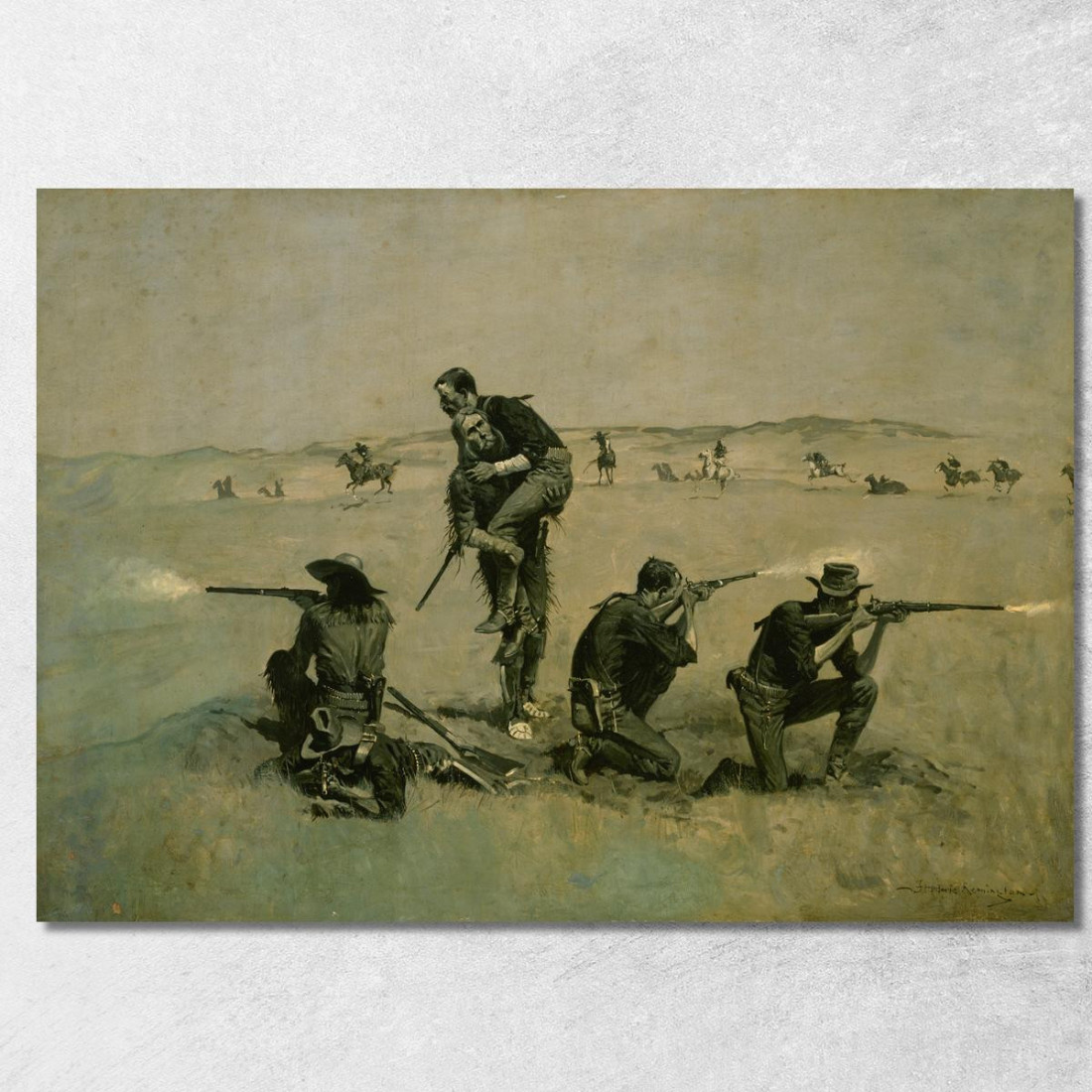 The Last Stand Frederic Remington frm51 quadro stampato su tela The Last Stand Frederic Remington frm51 quadro stampato su tela