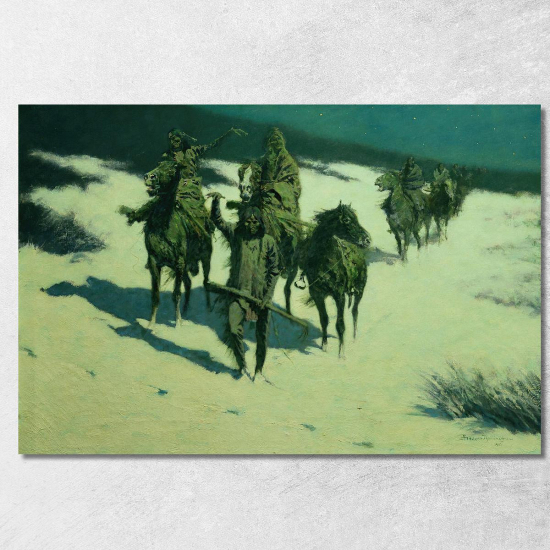 Il Sentiero Del Cavallo Ferrato Frederic Remington frm61 quadro stampato su tela Il Sentiero Del Cavallo Ferrato Frederic Remington frm61 quadro stampato su tela