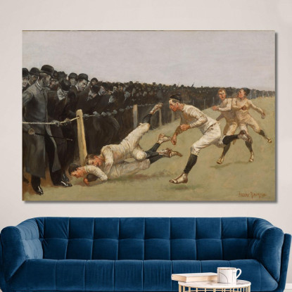 Touchdown Yale Contro Princeton Giorno Del Ringraziamento Frederic Remington frm63 quadro stampato su tela