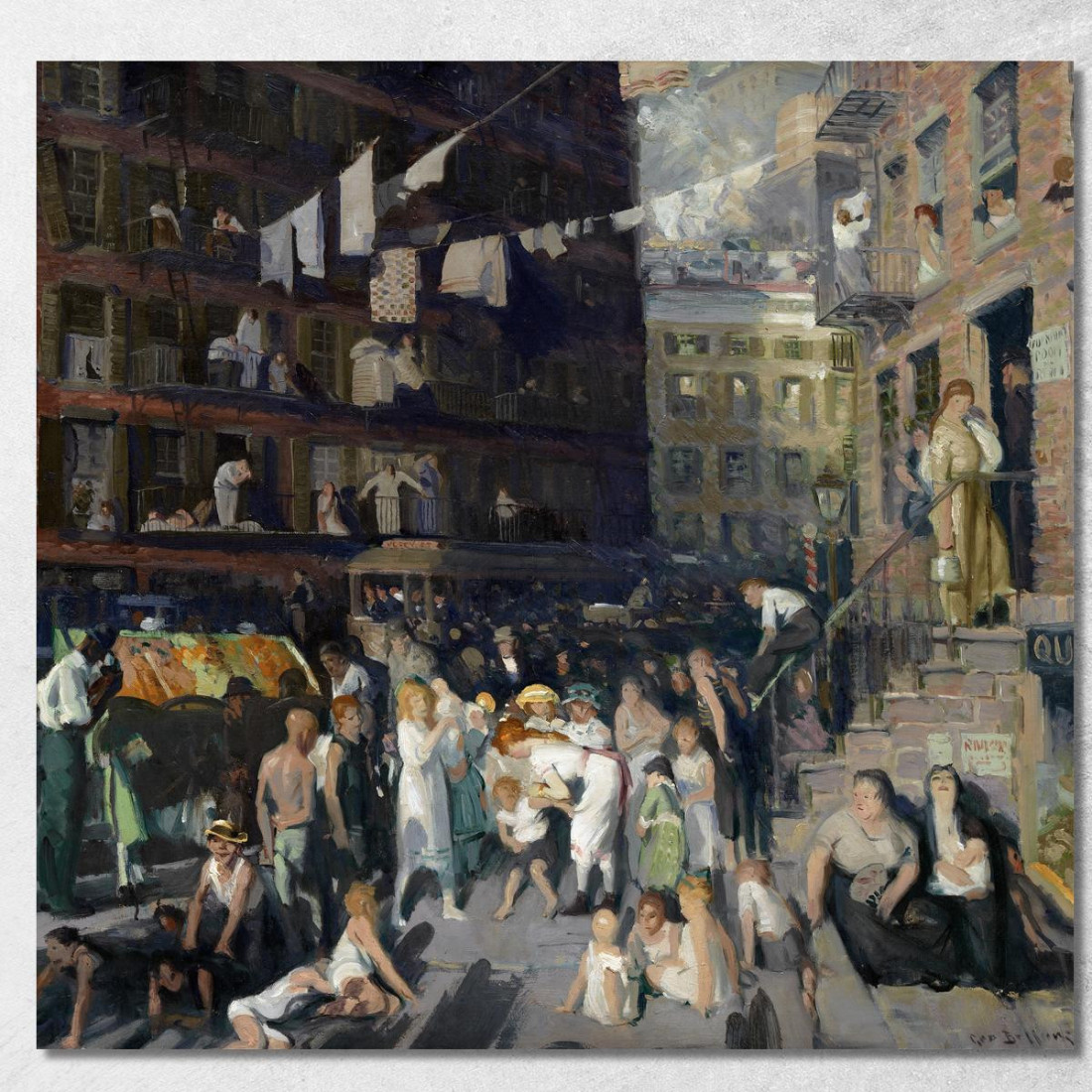 Abitanti Delle Scogliere George Wesley Bellows gwb9 quadro stampato su tela Abitanti Delle Scogliere George Wesley Bellows gwb9 quadro stampato su tela