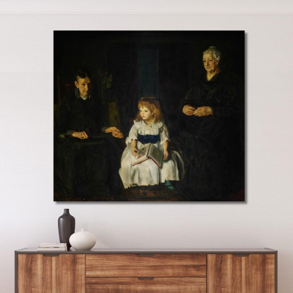 Elinor Jean E Anna George Wesley Bellows gwb14 quadro stampato su tela