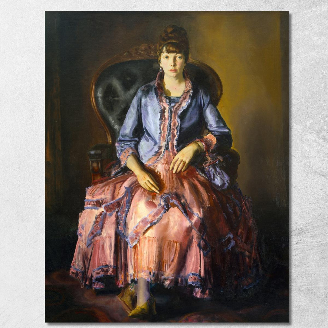 Emma In Un Vestito Viola George Wesley Bellows gwb15 quadro stampato su tela Emma In Un Vestito Viola George Wesley Bellows gwb15 quadro stampato su tela
