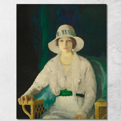 Florence Sittenham Davey La Signora Randall Davey George Wesley Bellows gwb19 quadro stampato su tela