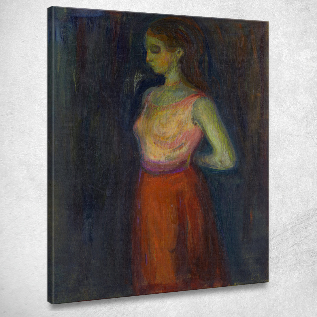 Studio Di Un Modello Edvard Munch em293 quadro stampato su tela Studio Di Un Modello Edvard Munch em293 quadro stampato su tela