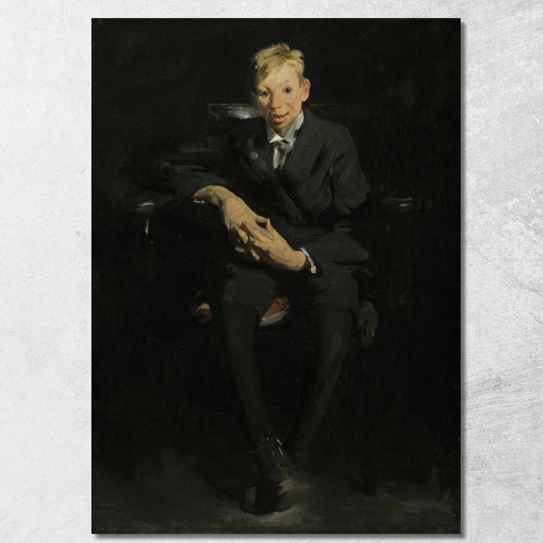 Frankie Il Ragazzo Dell'Organo George Wesley Bellows gwb21 quadro stampato su tela Frankie Il Ragazzo Dell'Organo George Wesley Bellows gwb21 quadro stampato su tela