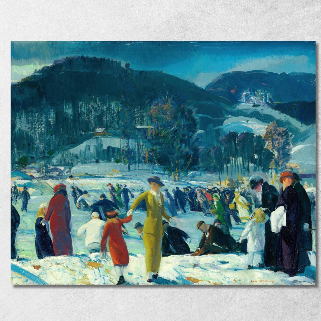 Amore Per L'Inverno George Wesley Bellows gwb30 quadro stampato su tela Amore Per L'Inverno George Wesley Bellows gwb30 quadro stampato su tela