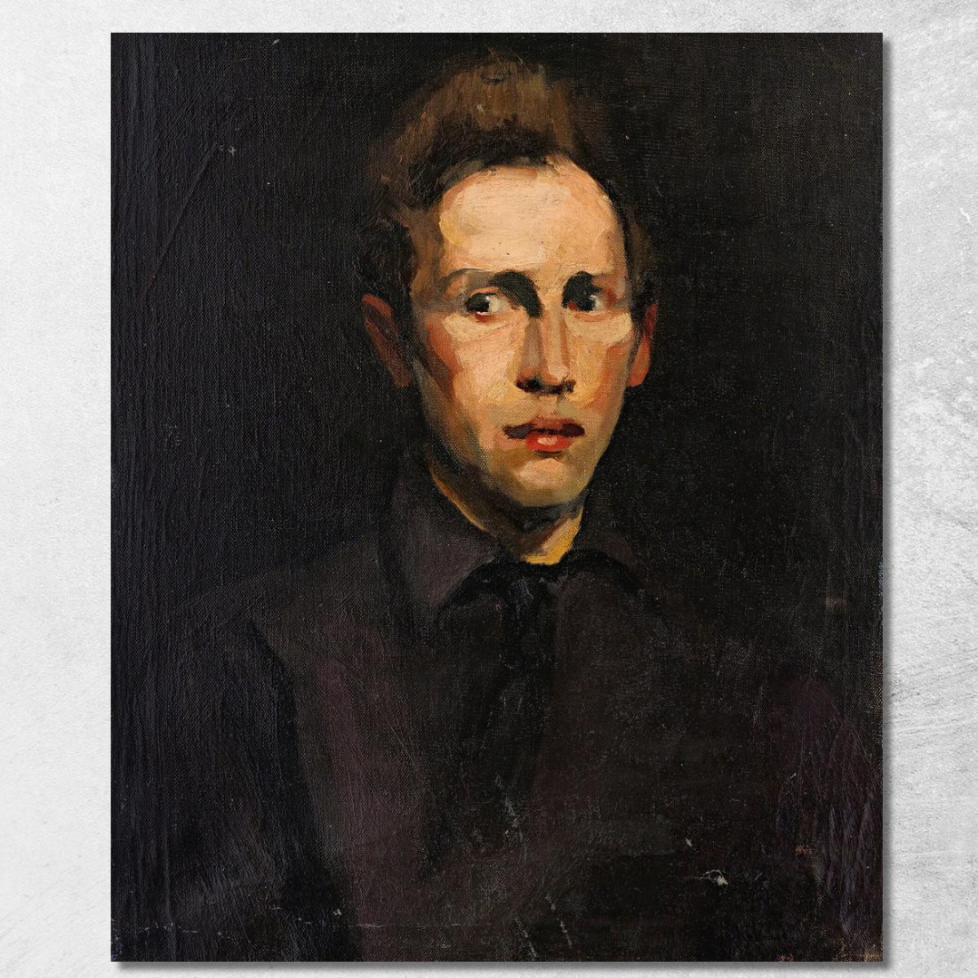 Ritratto Di Un Giovane Uomo George Wesley Bellows gwb48 quadro stampato su tela Ritratto Di Un Giovane Uomo George Wesley Bellows gwb48 quadro stampato su tela
