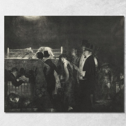 Preliminari Per Il Grande Incontro George Wesley Bellows gwb51 quadro stampato su tela