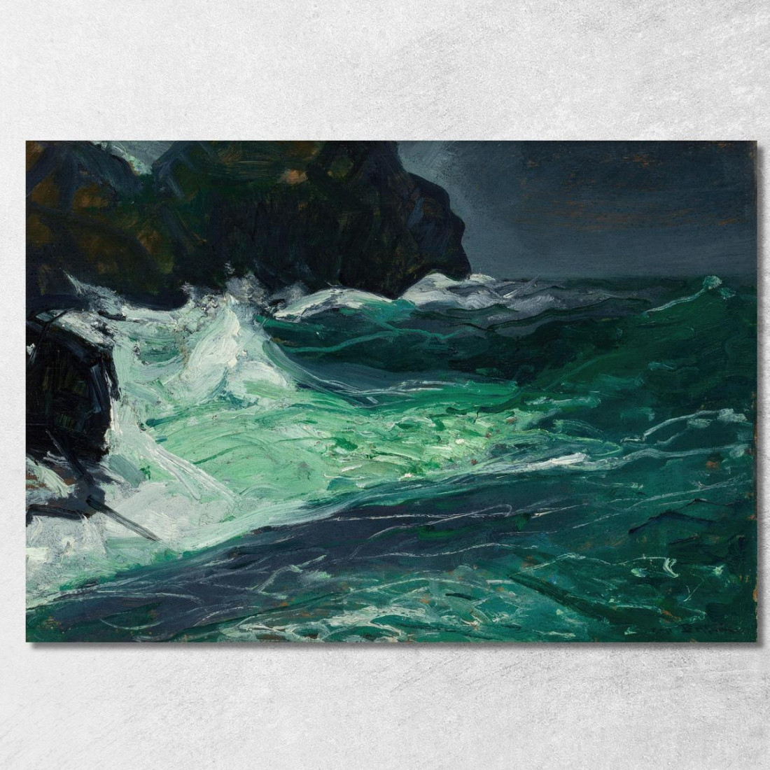 Mare In Tempesta George Wesley Bellows gwb57 quadro stampato su tela Mare In Tempesta George Wesley Bellows gwb57 quadro stampato su tela