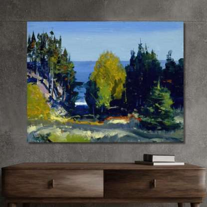 Il Boschetto Di Monhegan George Wesley Bellows gwb63 quadro stampato su tela
